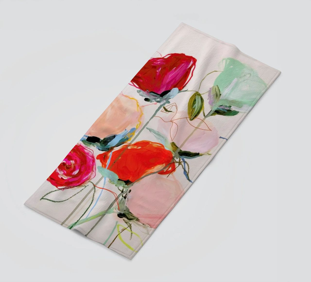 Bloom Series Time Leighviner Web toalla de playa de Leigh Viner