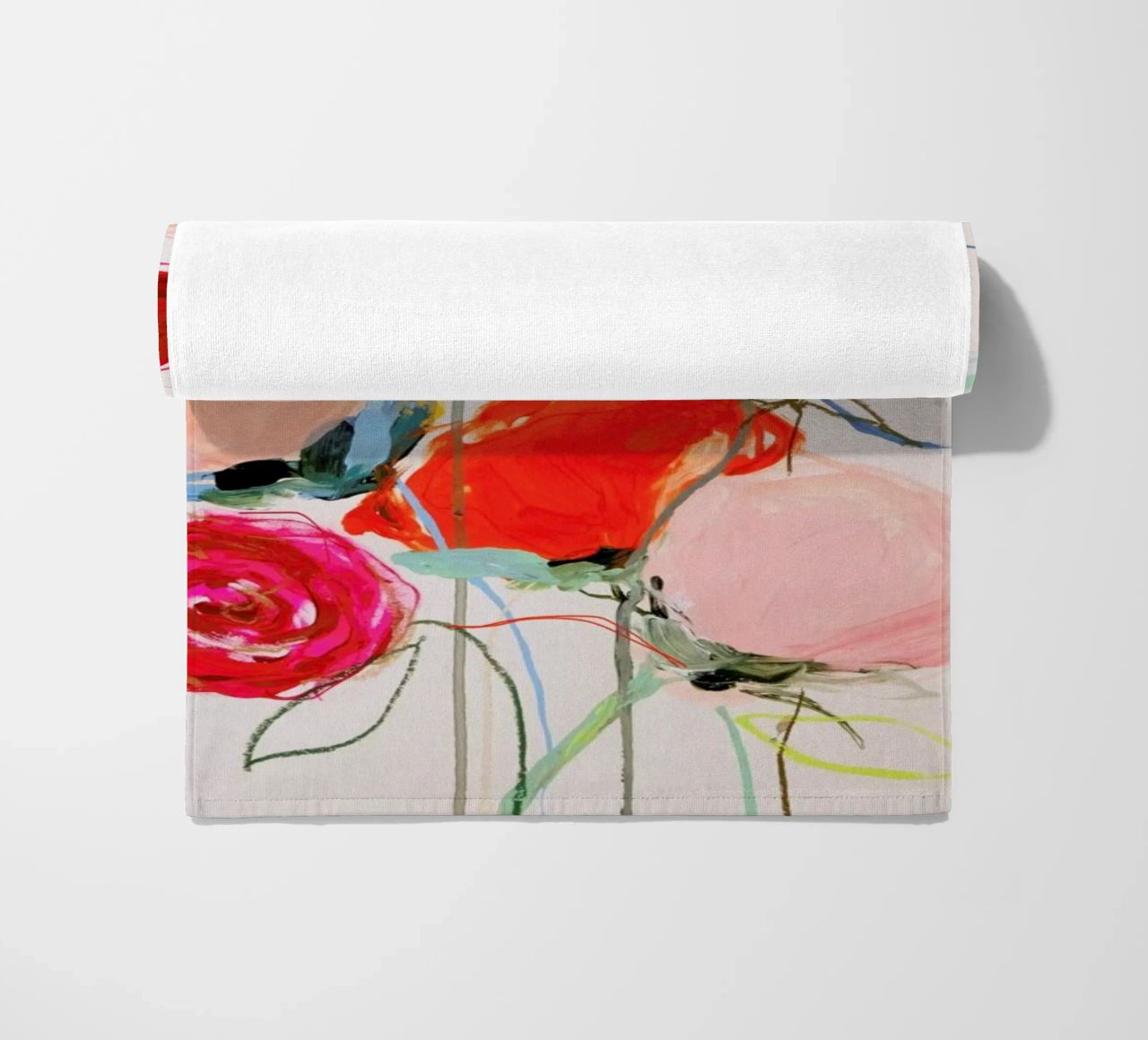 Bloom Series Time Leighviner Web toalla de playa de Leigh Viner
