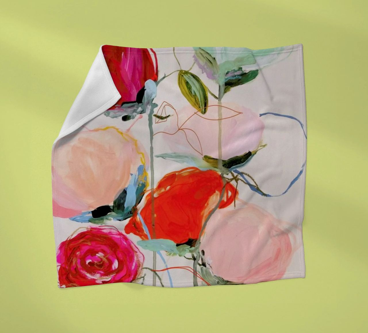 Bloom Series Time Leighviner Web Fleecedecke von Leigh Viner