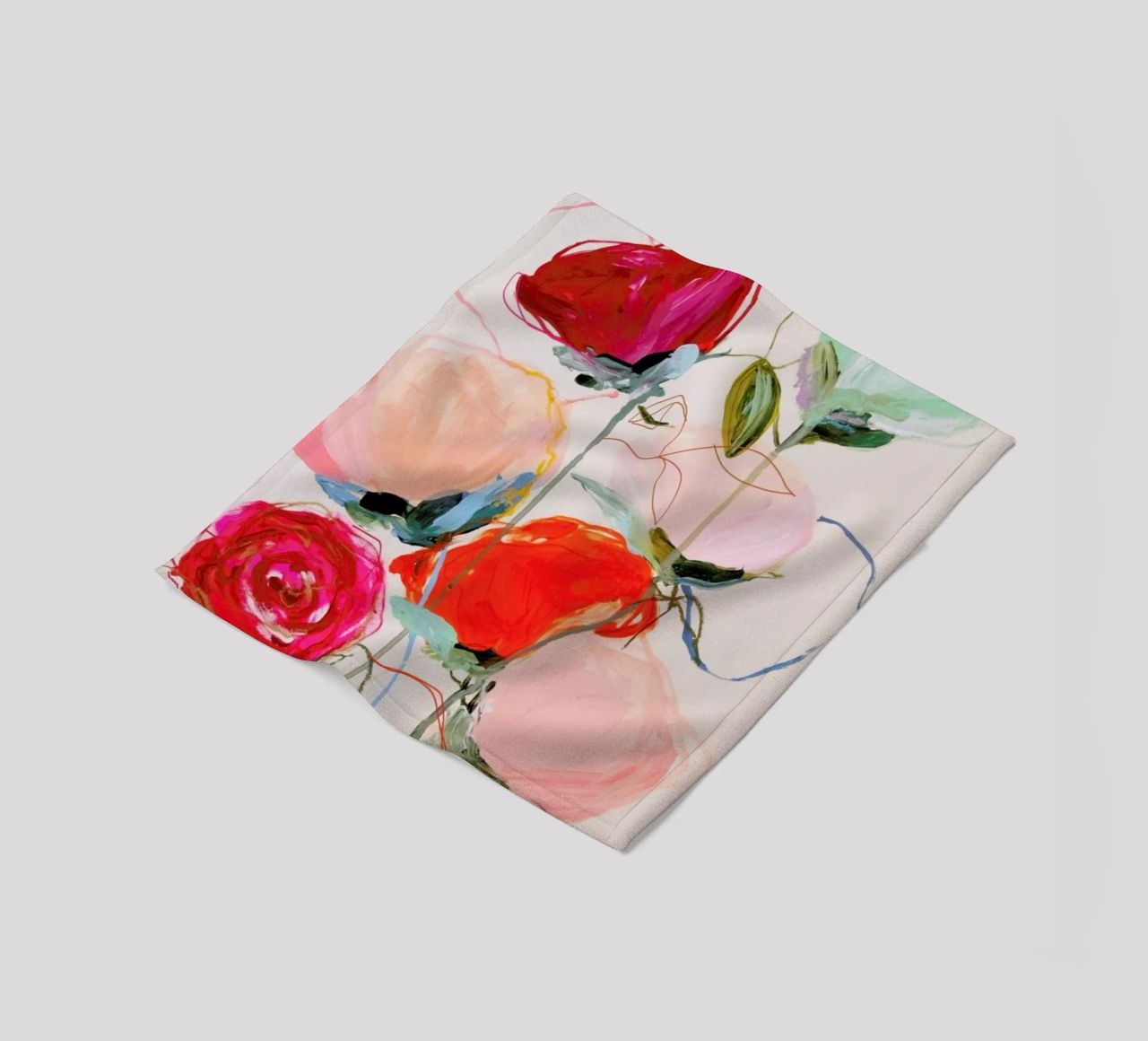 Bloom Series Time Leighviner Web Fleecedecke von Leigh Viner