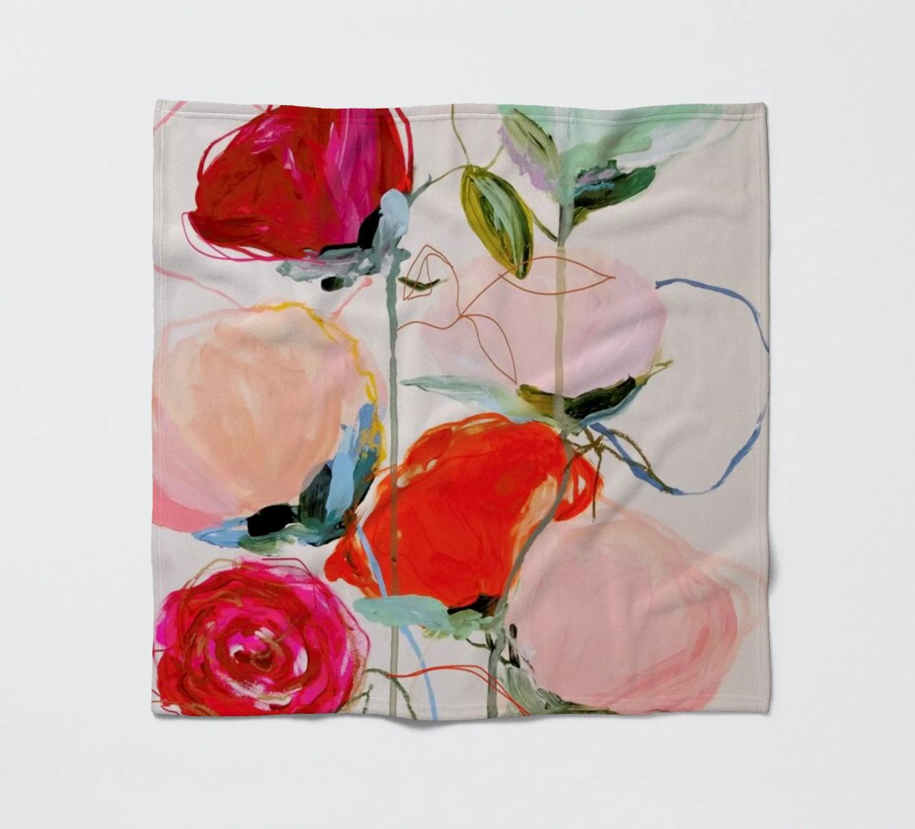 Bloom Series Time Leighviner Web Fleecedecke von Leigh Viner