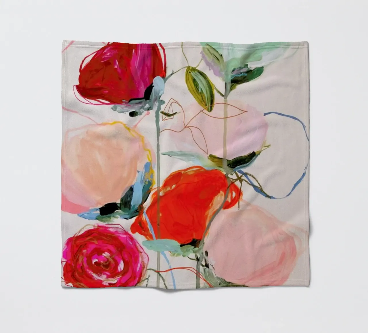 Bloom Series Time Leighviner Web plaid polaire de Leigh Viner