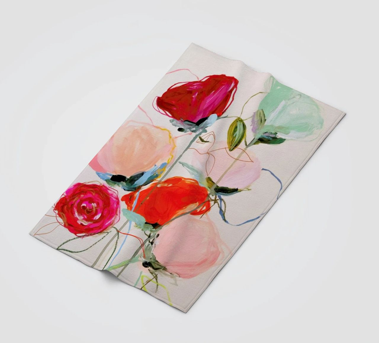 Bloom Series Time Leighviner Web Fleecedecke von Leigh Viner