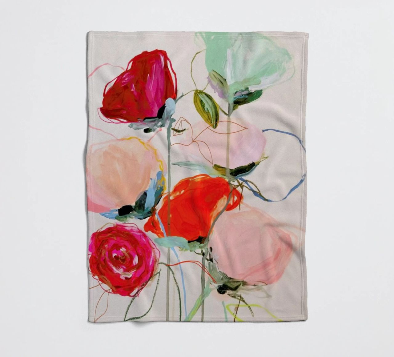 Bloom Series Time Leighviner Web Fleecedecke von Leigh Viner
