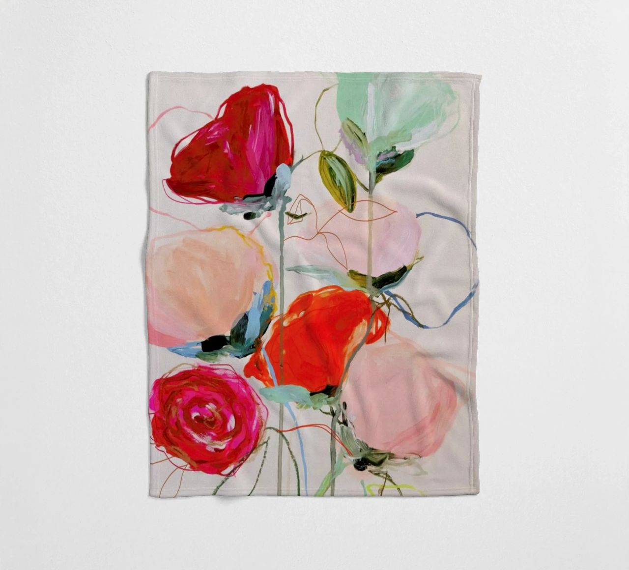 Bloom Series Time Leighviner Web Fleecedecke von Leigh Viner