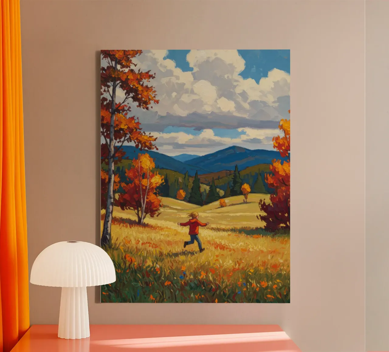 Free Run canvas with Floater frame by Art Center