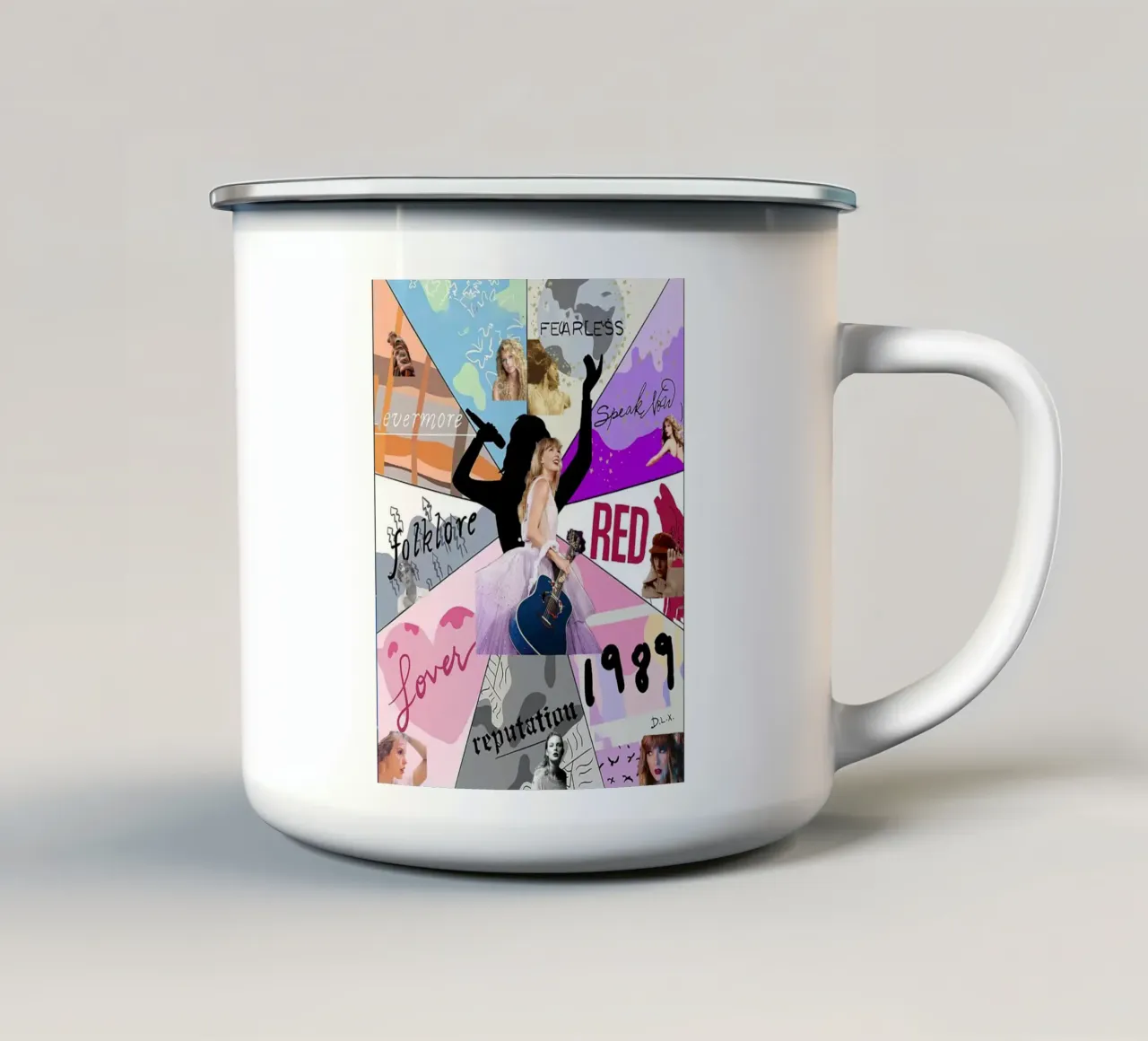 Gira de Taylor Swift taza de esmalte de NindaCreationsArt