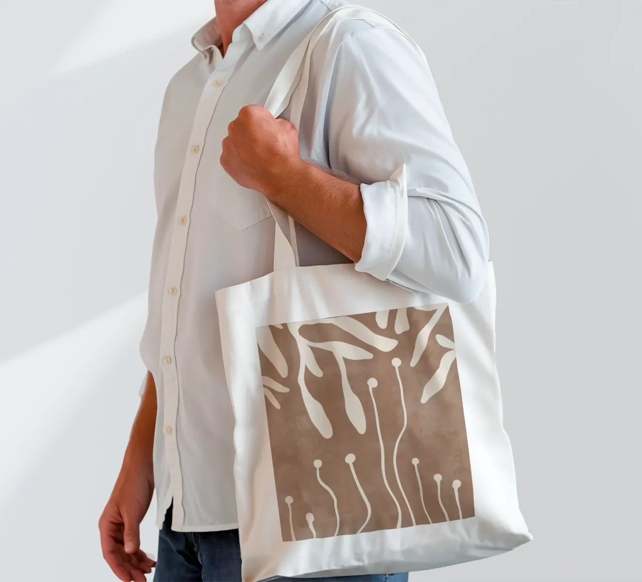 Minimal Matter No 187 borsa in juta da treechild