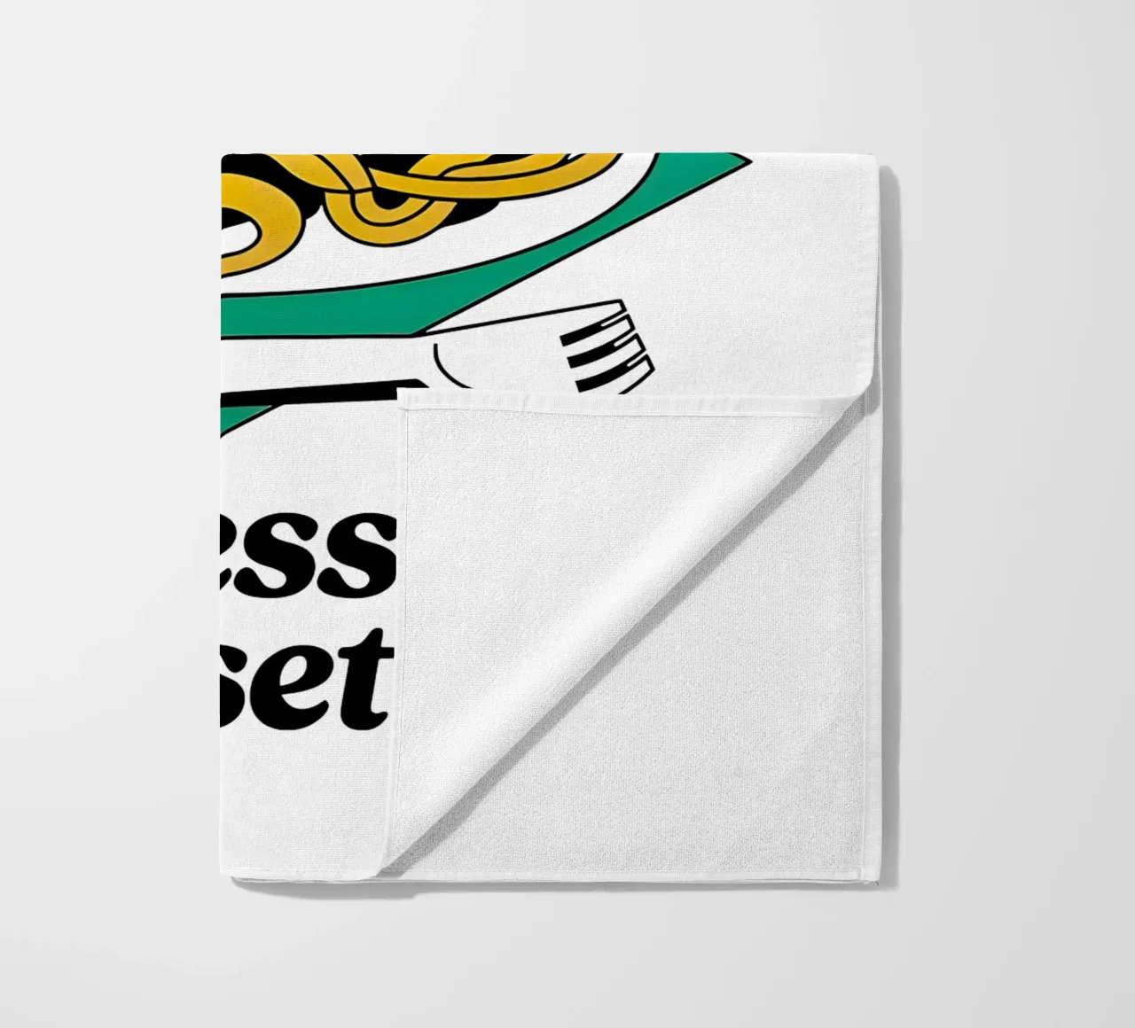 More Spaghetti, Less Upsetti telo mare da Attaboy Dsgn