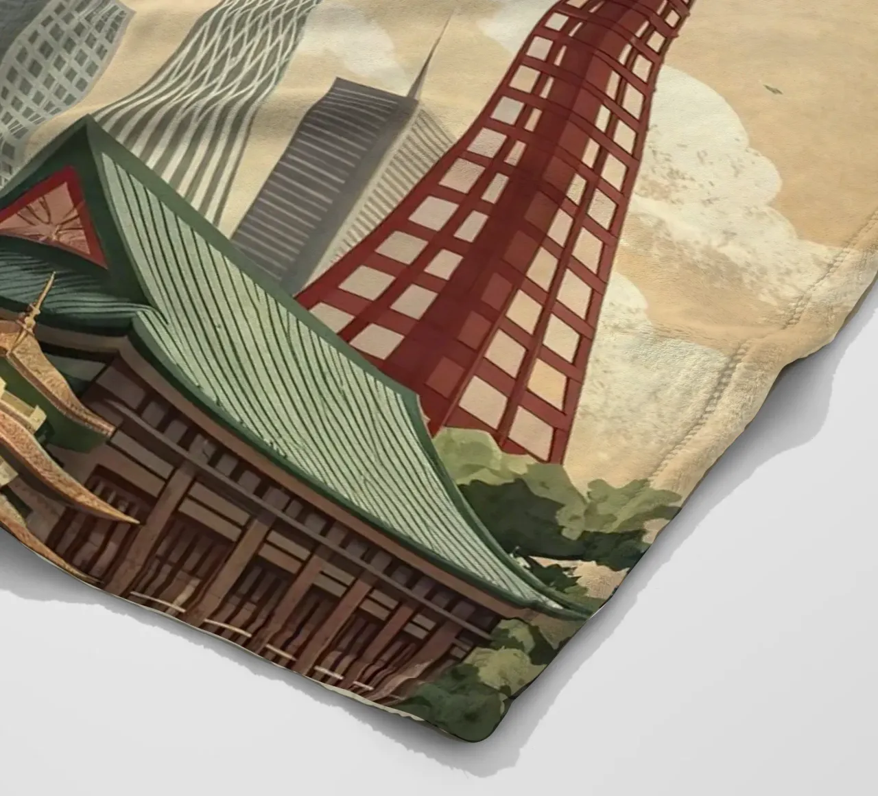 Poster retrò d'epoca di Tokyo coperta in pile da 🎁 ARTVI-SHOP