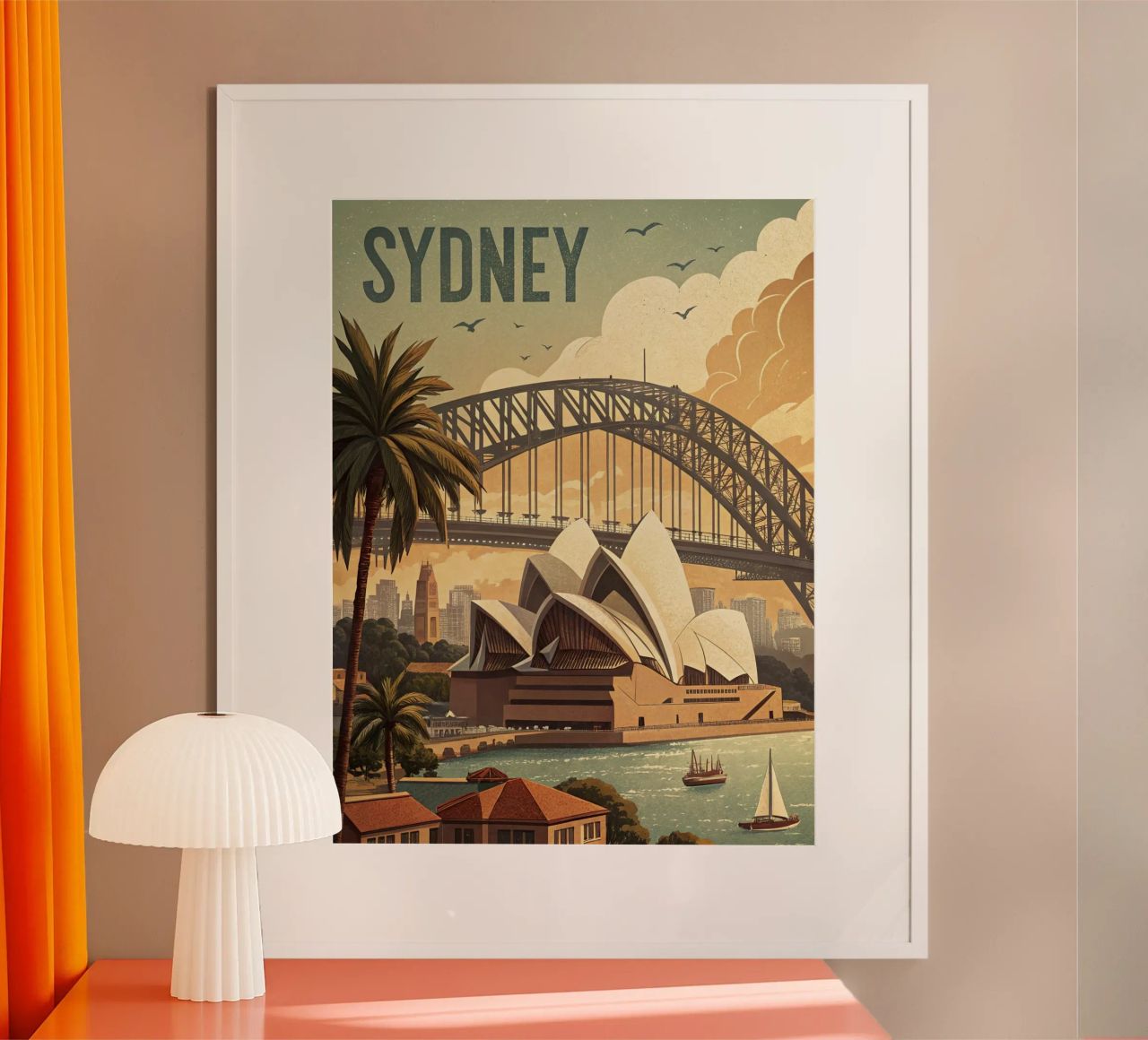 poster retro vintage sydney poster de ARTVI-SHOP