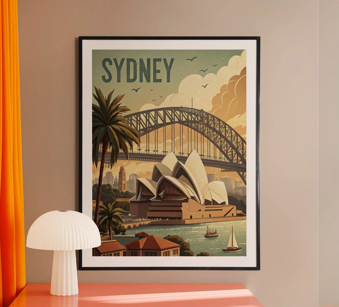 poster retro vintage sydney poster de ARTVI-SHOP