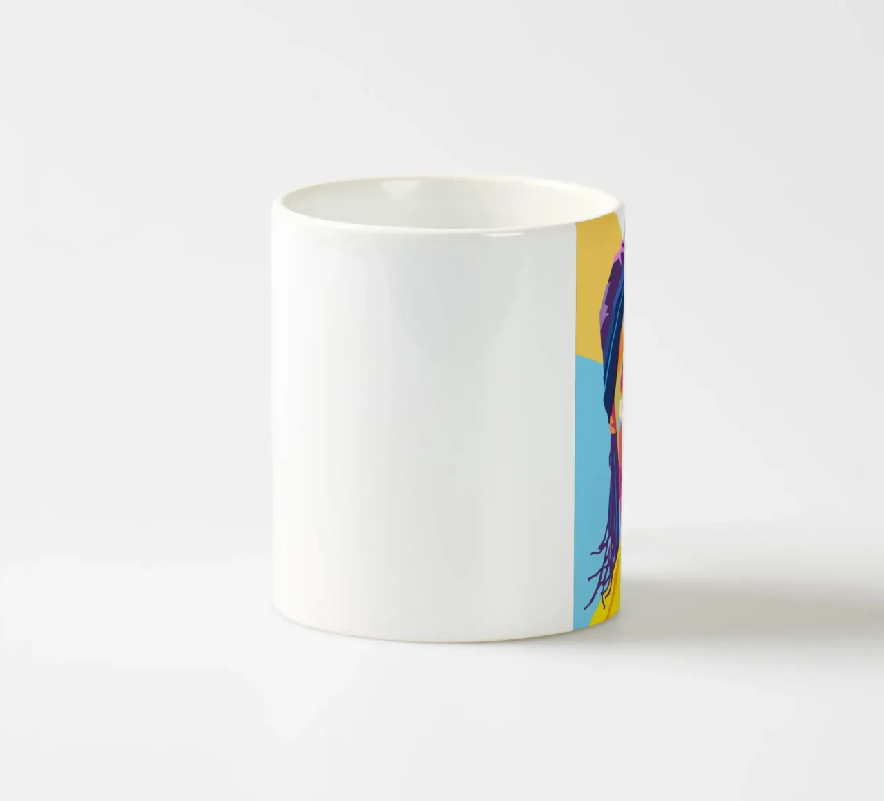Ritratto pop art di Ronaldinho tazza in ceramica da Hantamrata