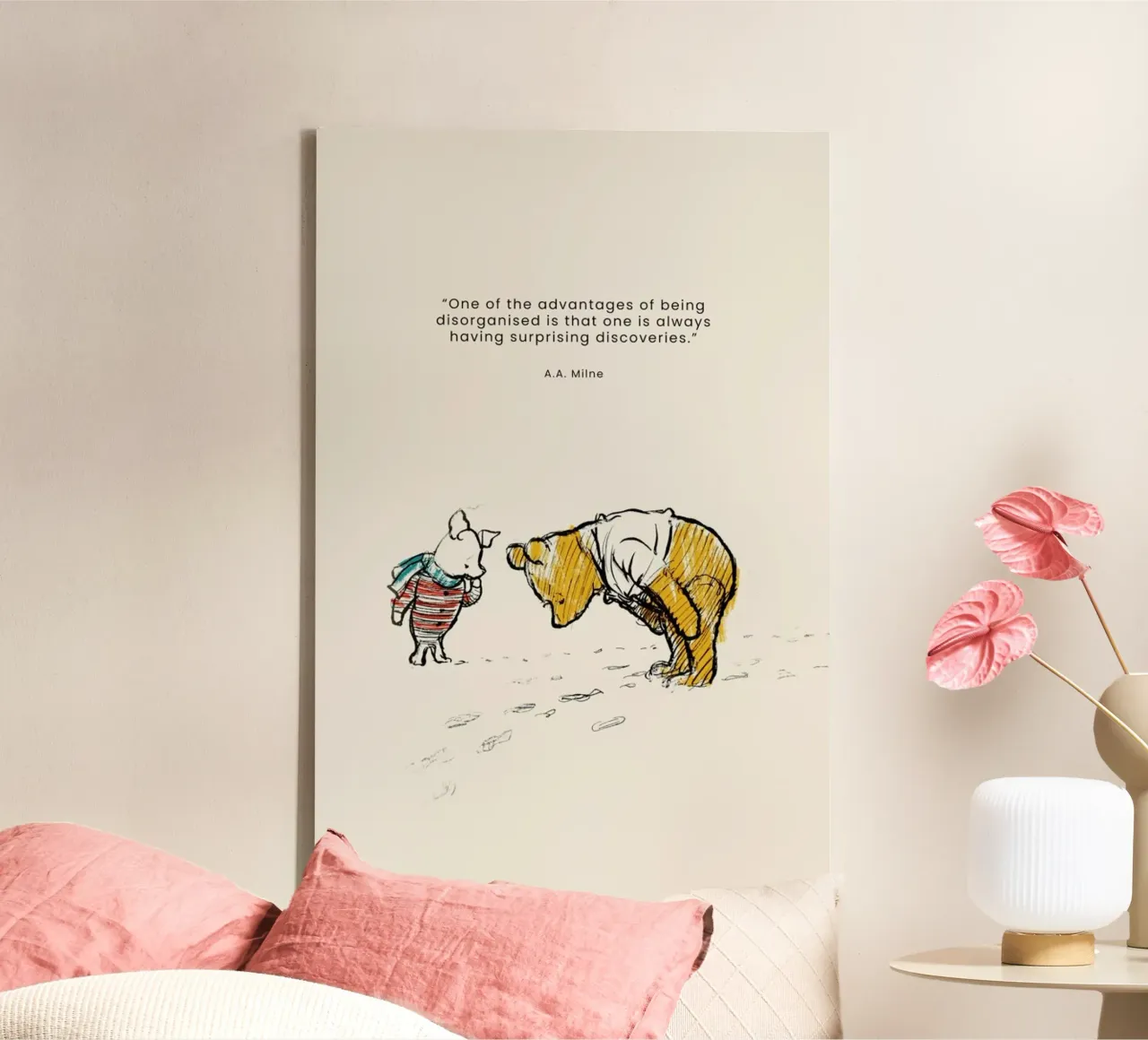 Surprising Discoveries canvas met Baklijst van Vintage by JUNIQE