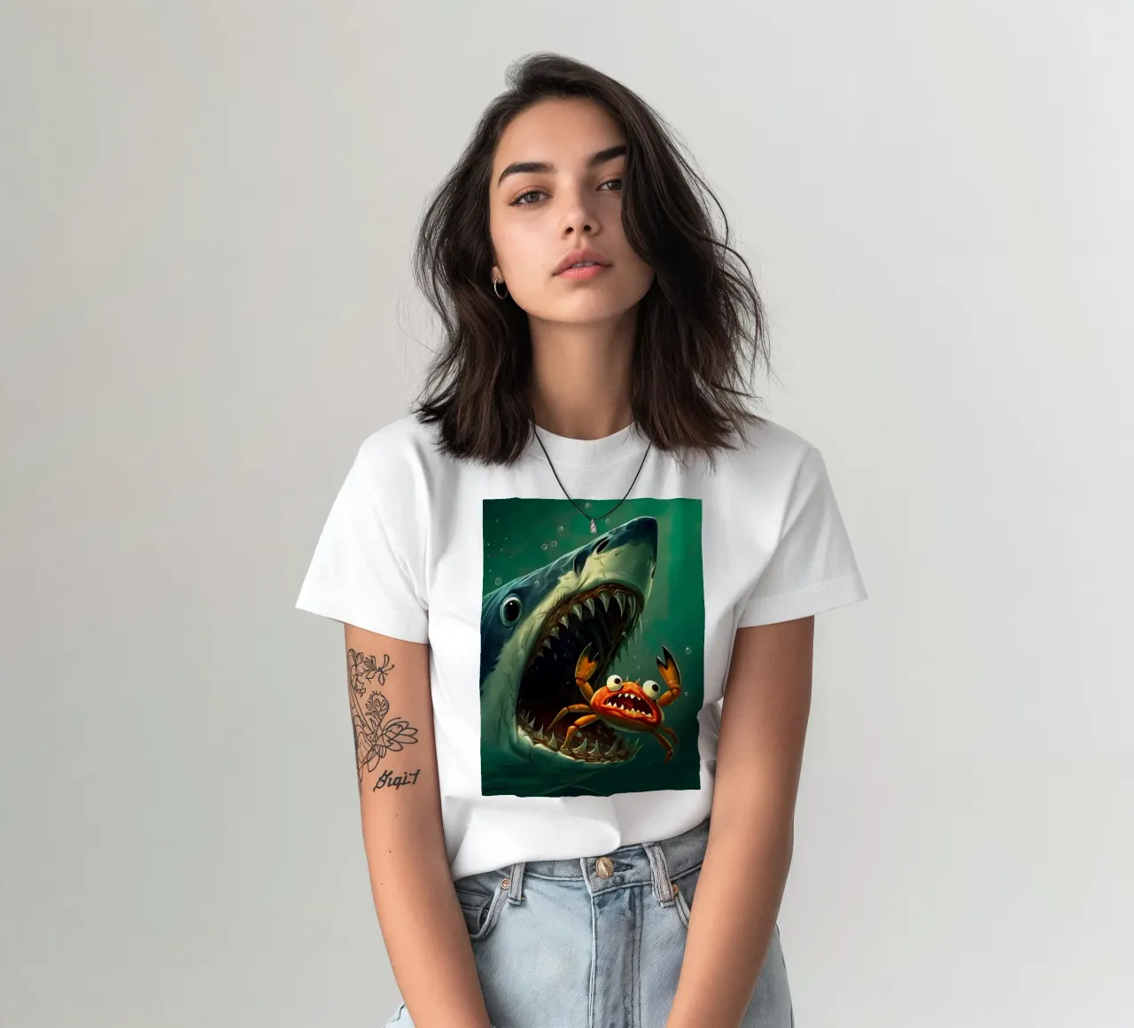 hungriger Hai T-Shirt von 🎁 ARTVI-SHOP