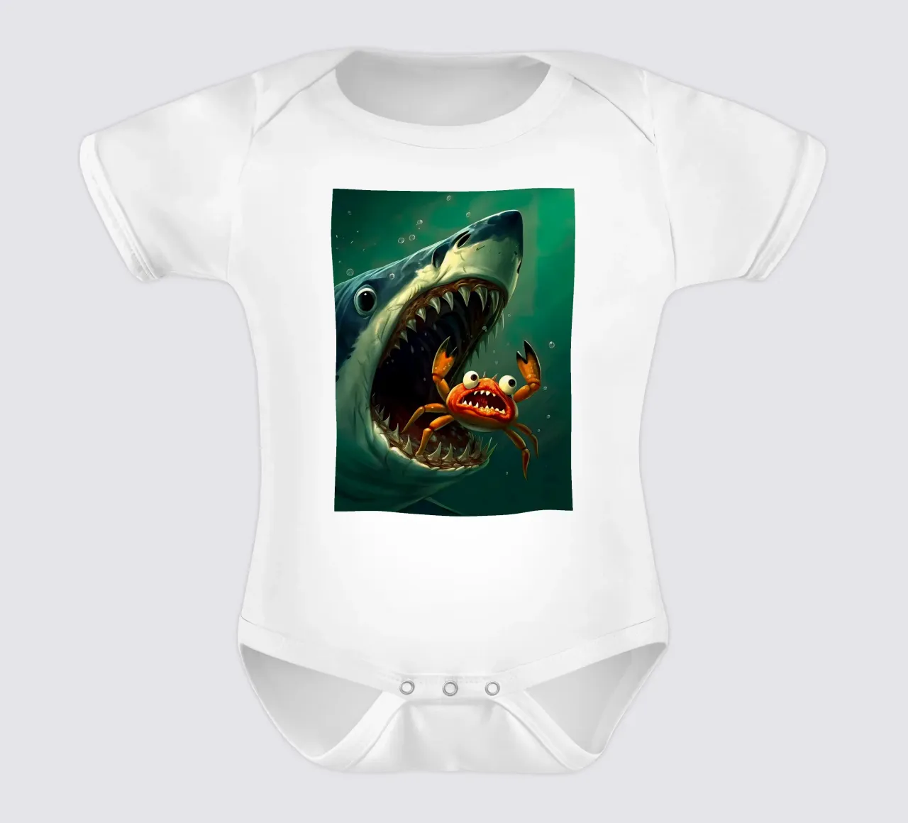 tiburón hambriento body de bebé de 🎁 ARTVI-SHOP