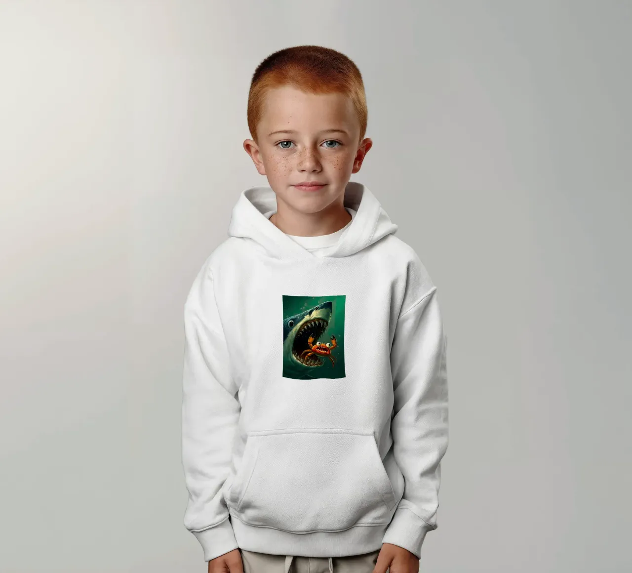 squalo affamato felpa bambino con cappuccio da 🎁 ARTVI-SHOP