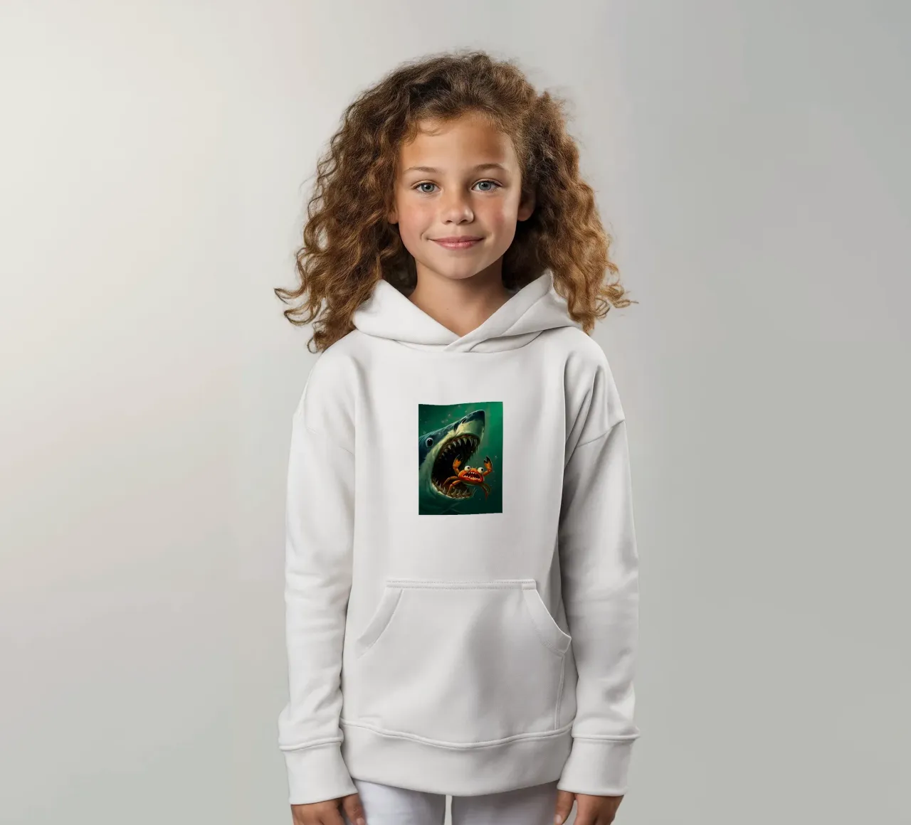 squalo affamato felpa bambino con cappuccio da 🎁 ARTVI-SHOP