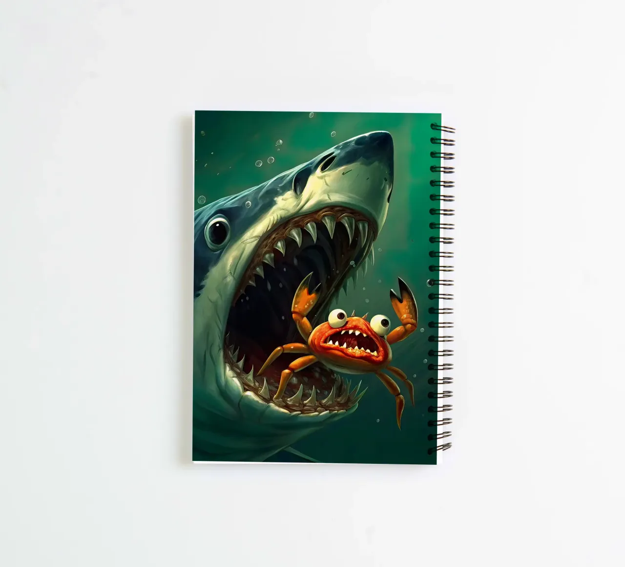 hungry shark spiral notebook by 🎁 ARTVI-SHOP