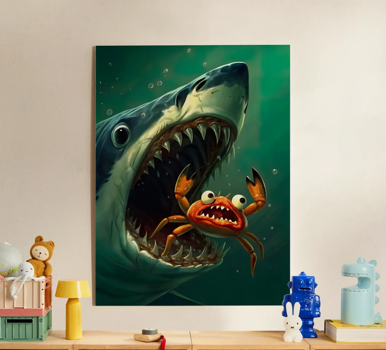 hungriger Hai Acryl-Glas von 🎁 ARTVI-SHOP