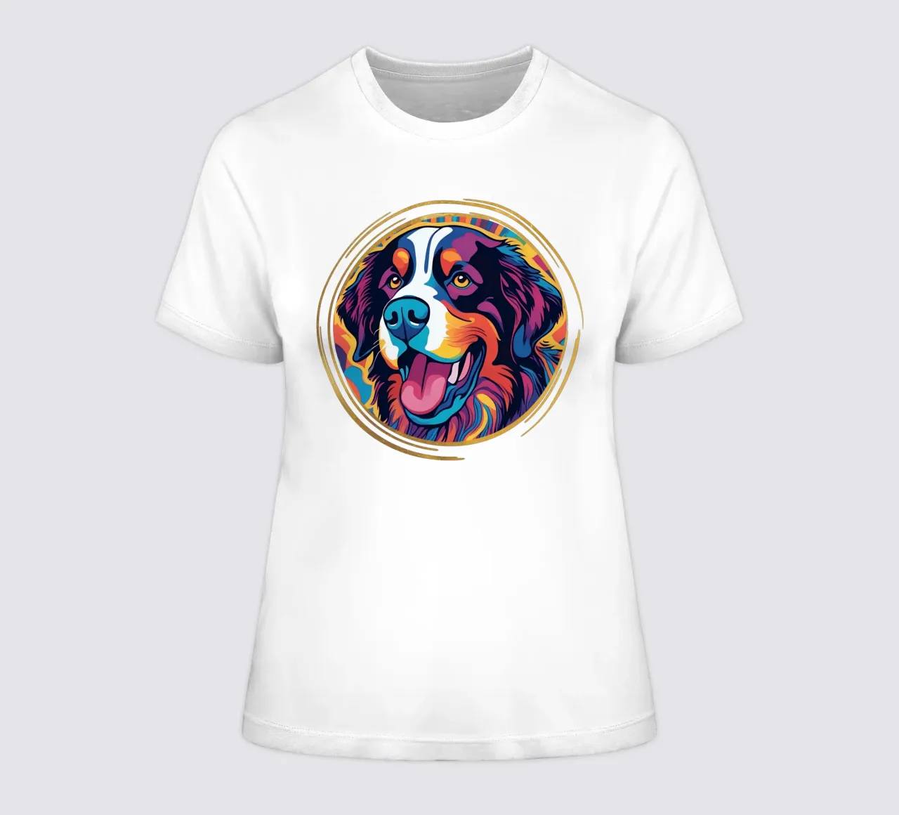 Bernersennen in Bunt #34 women's fitted t-shirt by Yumis.Beargang.and.Me