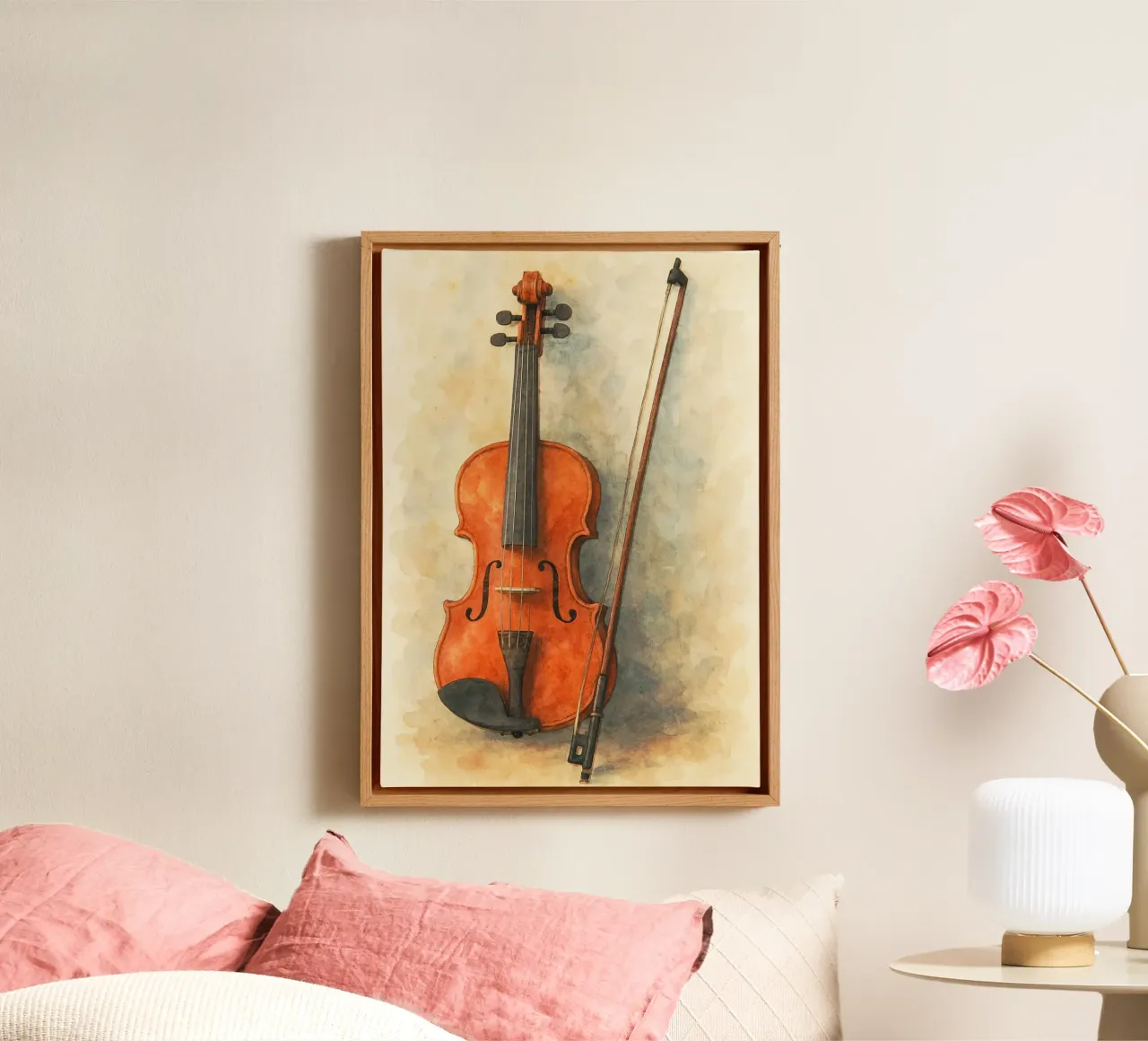 biola immaginazione pittura disegno arte tela con Cornice a cassetta da the gendels