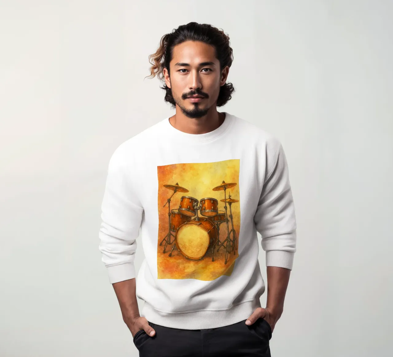 tamburo immaginazione pittura disegno arte felpa da the gendels