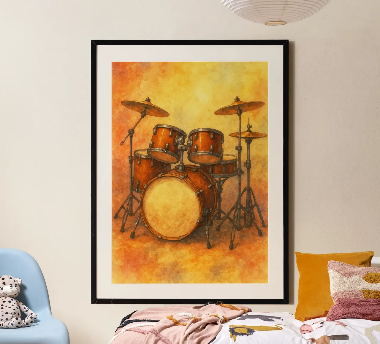 Trommel Phantasie Malerei Zeichnung Kunst Poster von the gendels