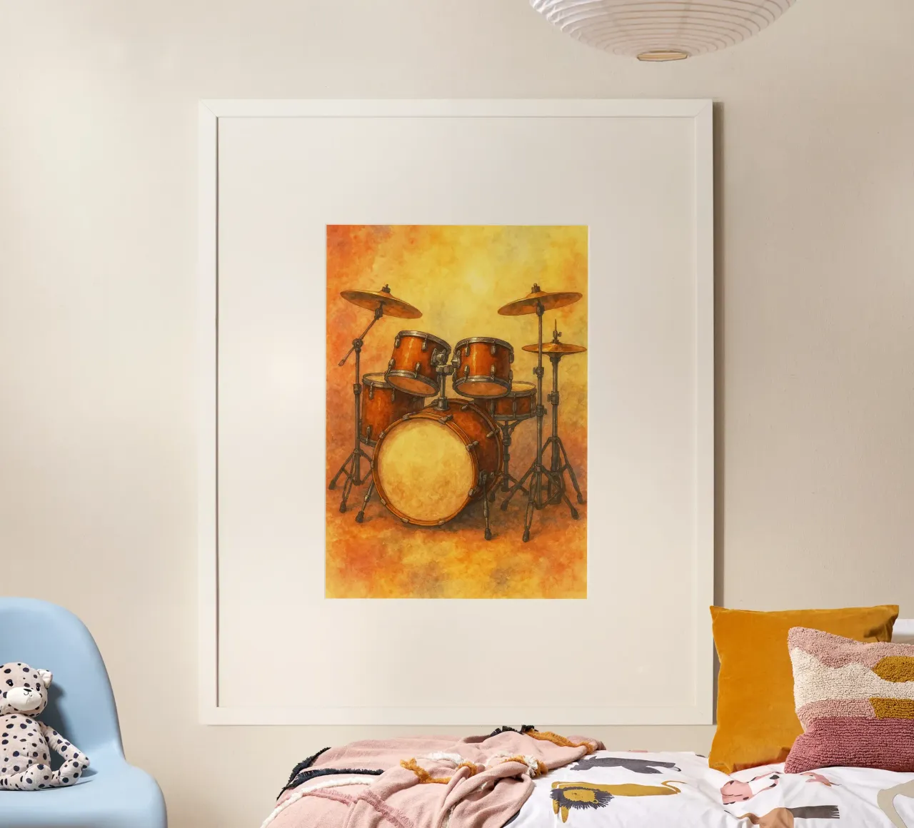 Trommel Phantasie Malerei Zeichnung Kunst Poster von the gendels