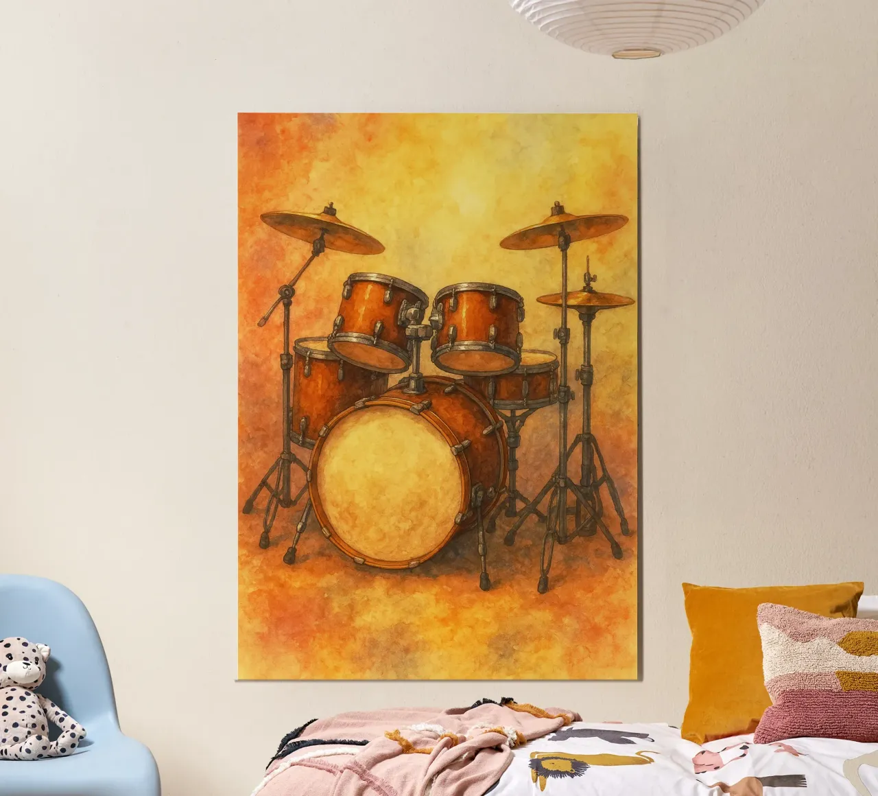 Trommel Phantasie Malerei Zeichnung Kunst Poster von the gendels