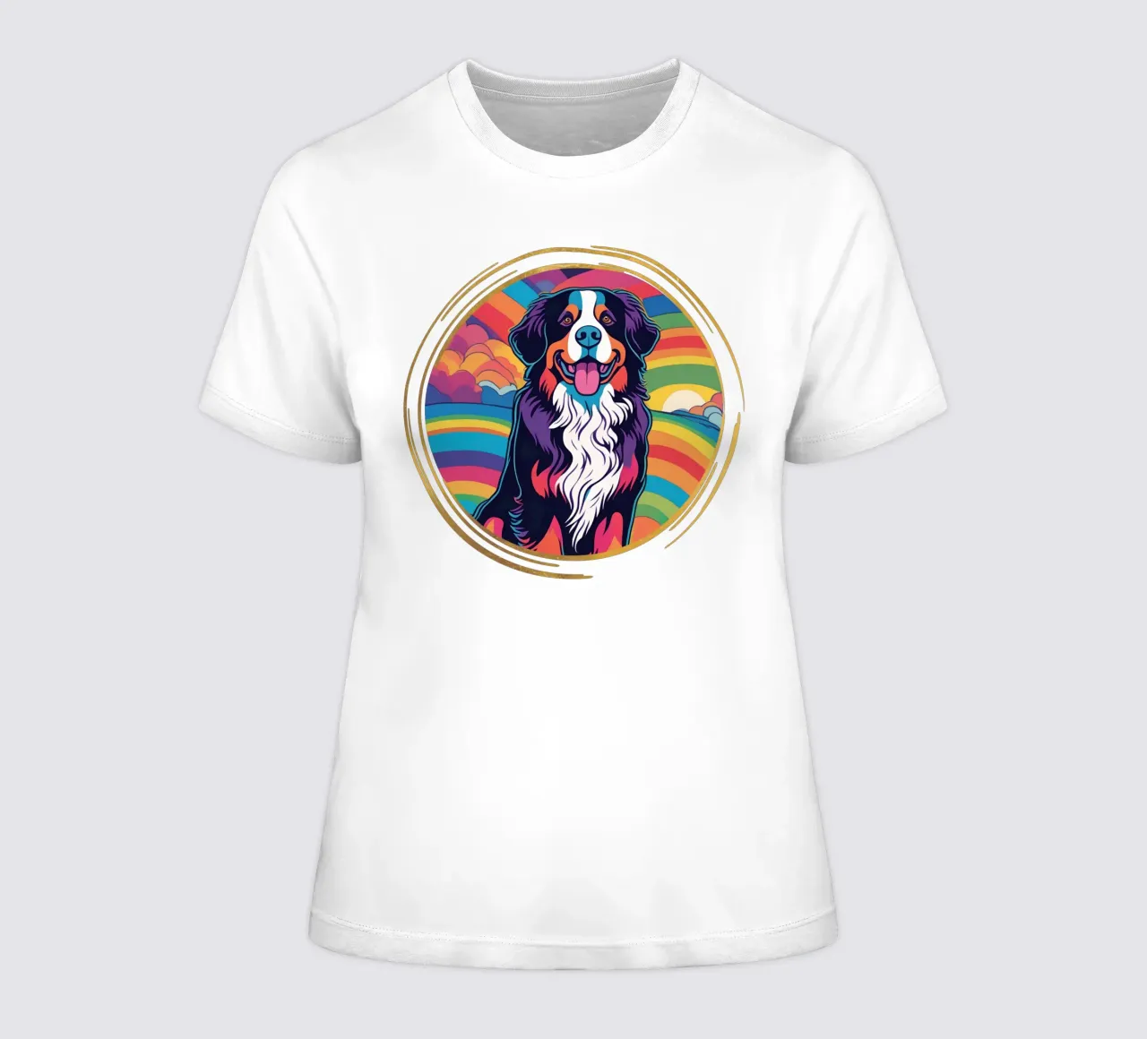 Bernersennen in Bunt #35 women's fitted t-shirt by Yumis.Beargang.and.Me