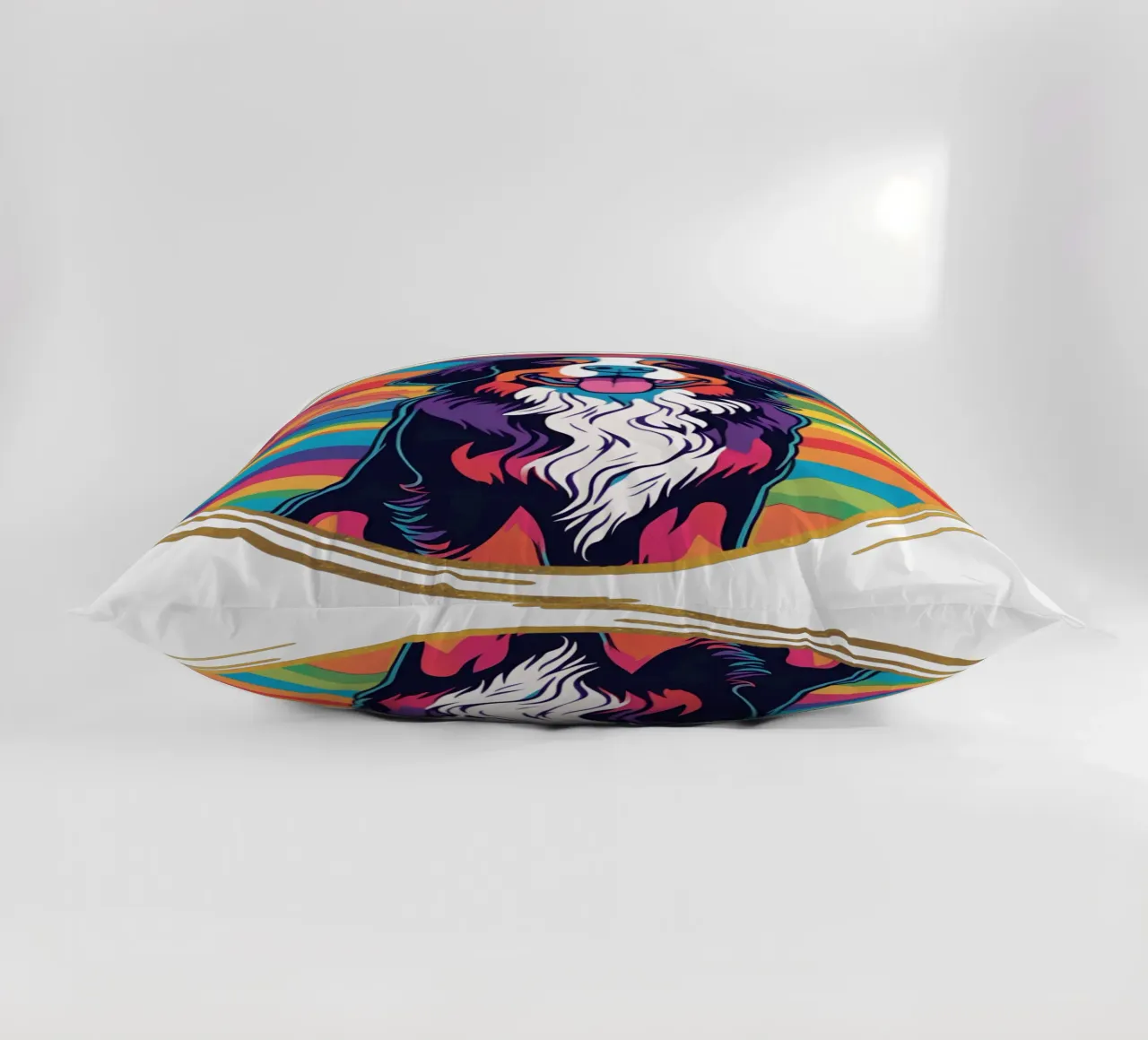 Bernersennen in Bunt #35 decorative cushion by Yumis.Beargang.and.Me