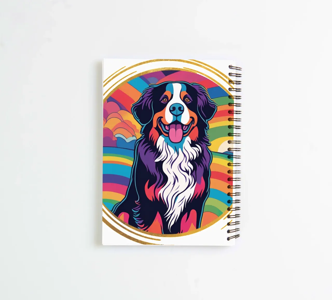 Bernersennen in Bunt #35 spiral notebook by Yumis.Beargang.and.Me