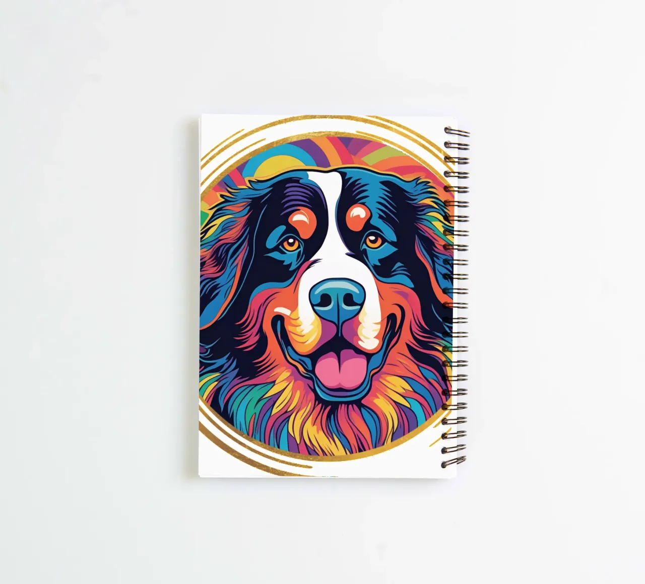 Bernersennen in Bunt #36 spiral notebook by Yumis.Beargang.and.Me