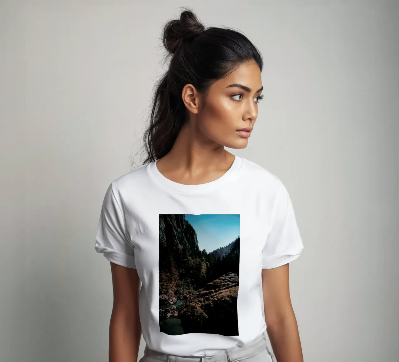 Mountain River t-shirt by Sebastian Hilgetag