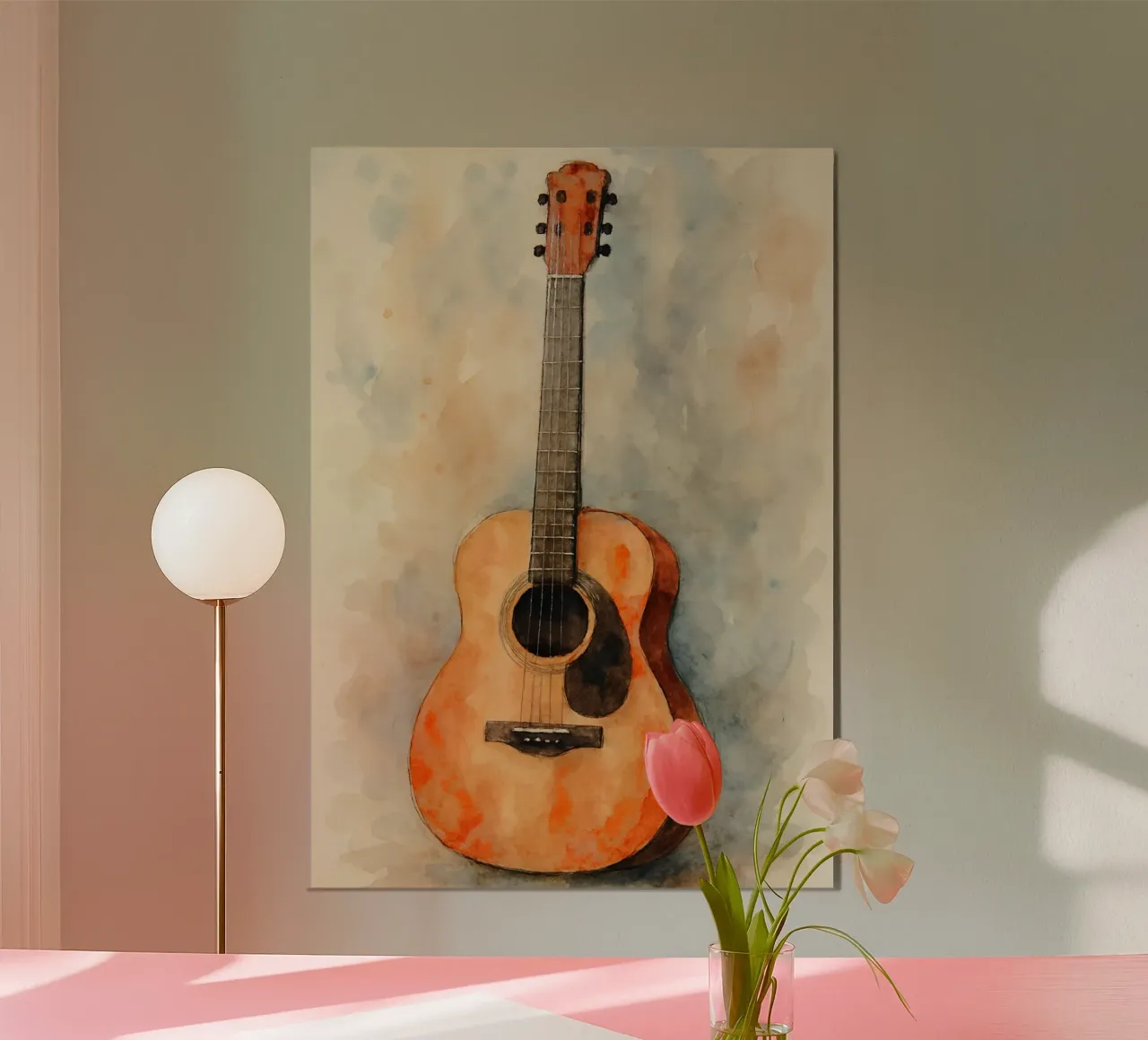 Gitarre Phantasie Malerei Zeichnung Kunst Hahnemühle von the gendels