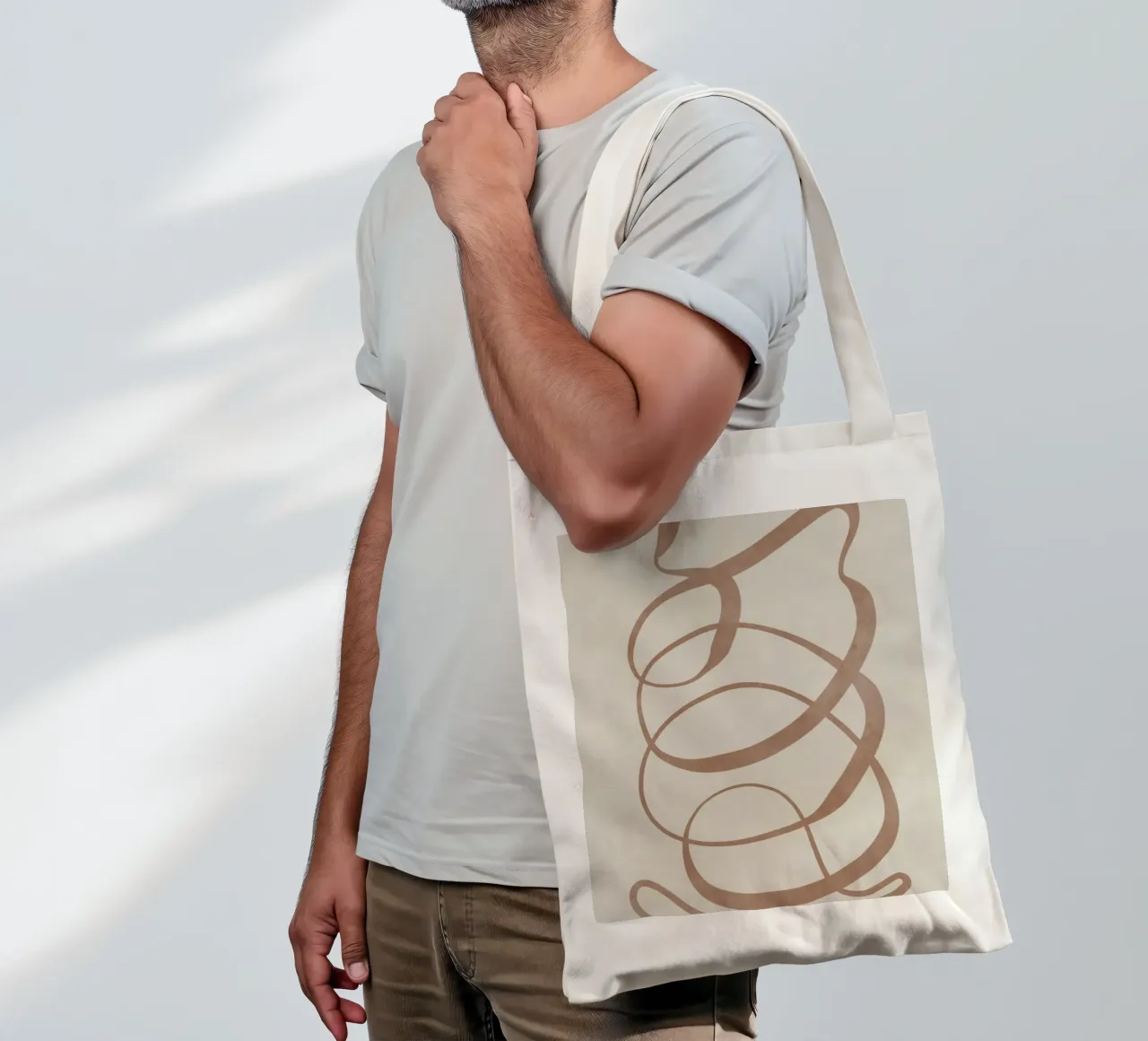 Minimal Matter No 195 borsa in juta da treechild