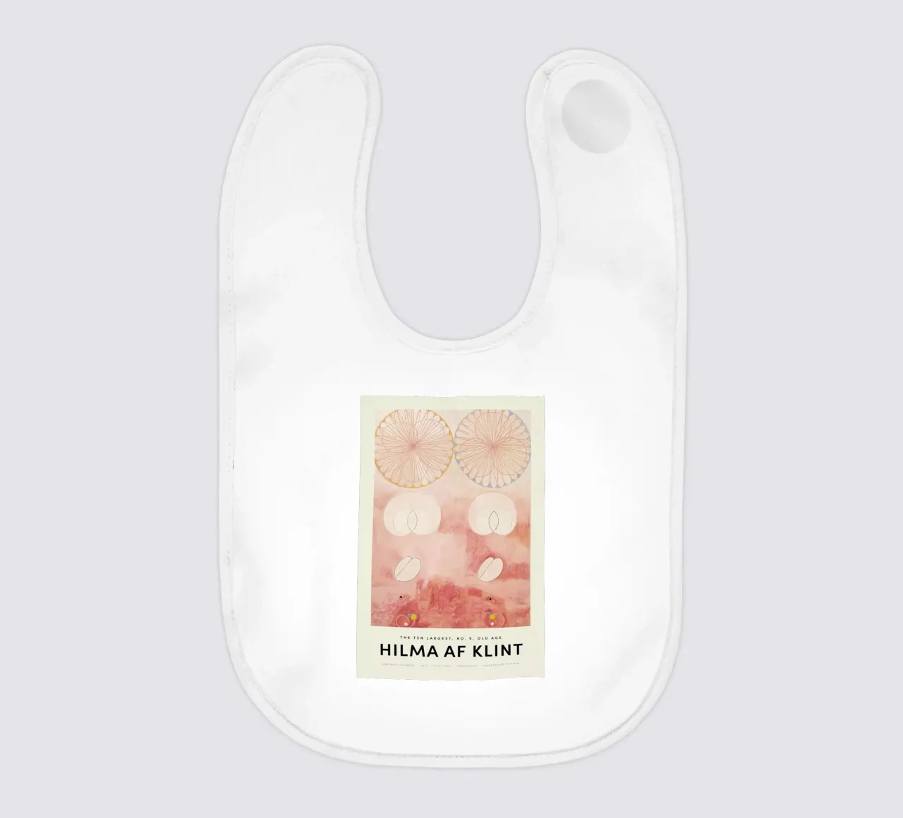 Hilma af Klint - The Ten Largest, No. 9 baby slabbetje van Vintage by JUNIQE