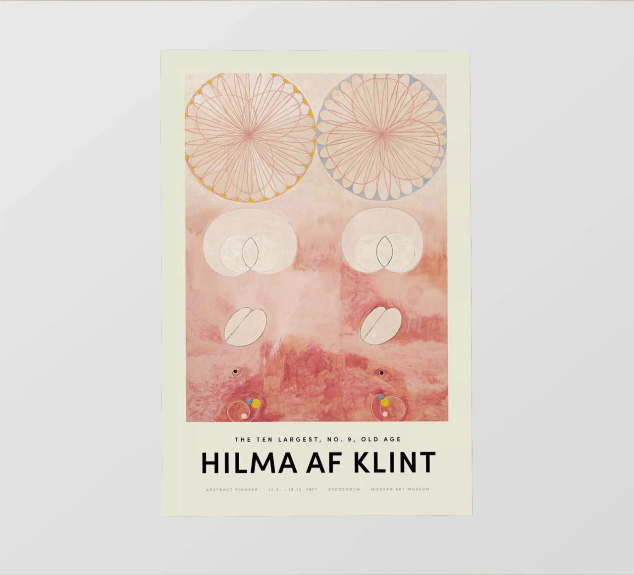Hilma af Klint - The Ten Largest, No. 9 pellicola backlit da Vintage by JUNIQE