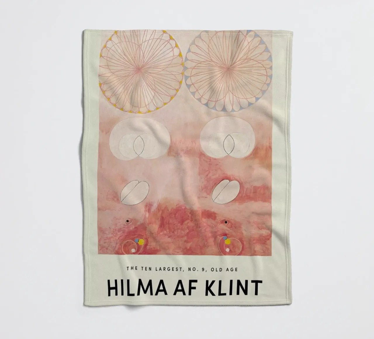 Hilma af Klint - The Ten Largest, No. 9 manta de franela de Vintage by JUNIQE