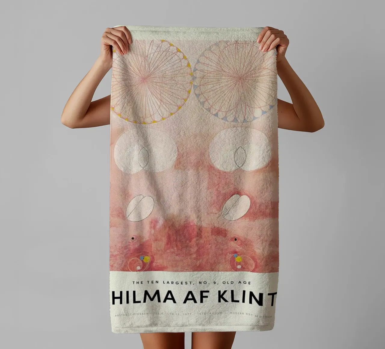 Hilma af Klint - The Ten Largest, No. 9 toalla de baño de Vintage by JUNIQE