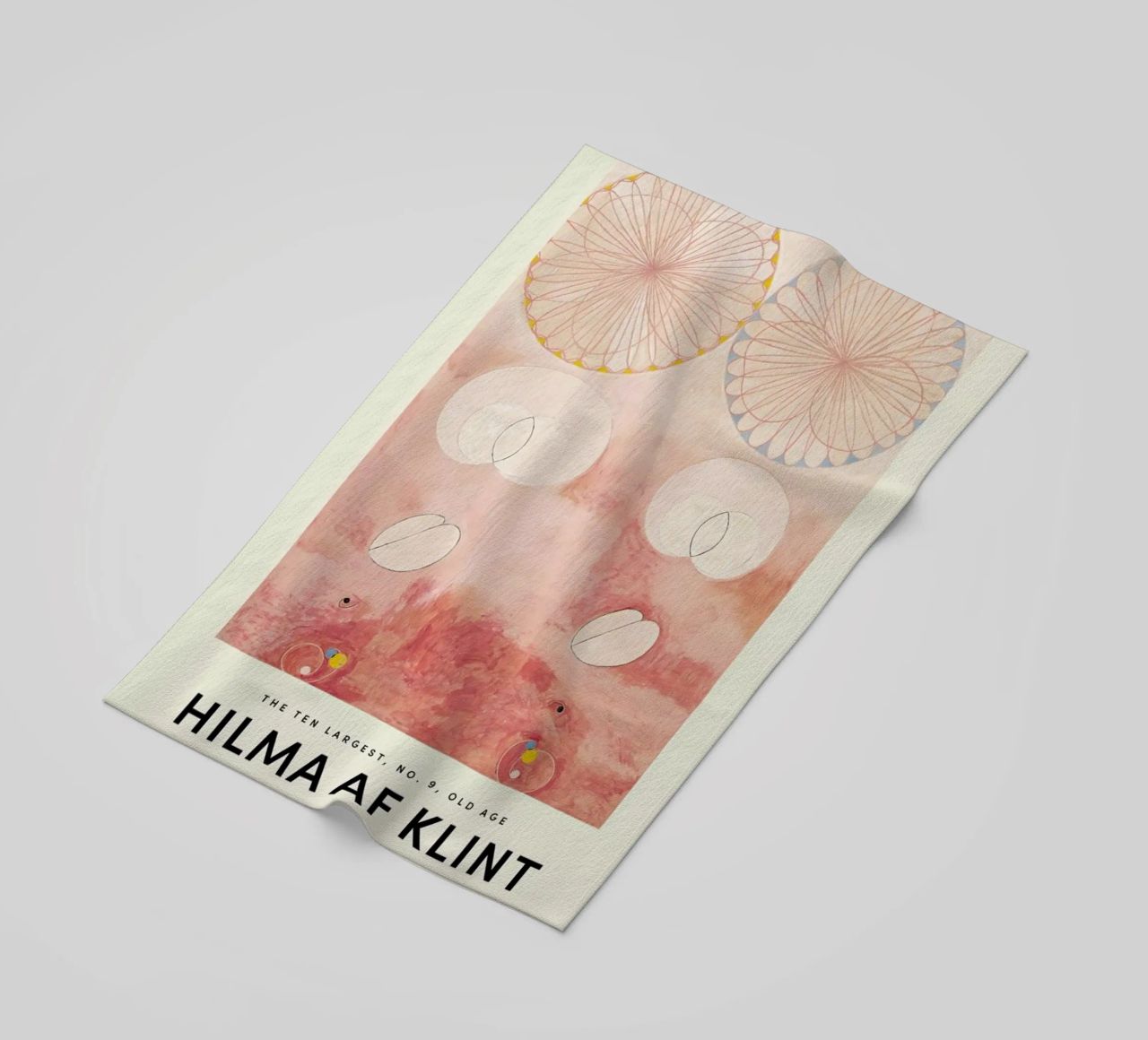 Hilma af Klint - The Ten Largest, No. 9 beach towel by Vintage by JUNIQE