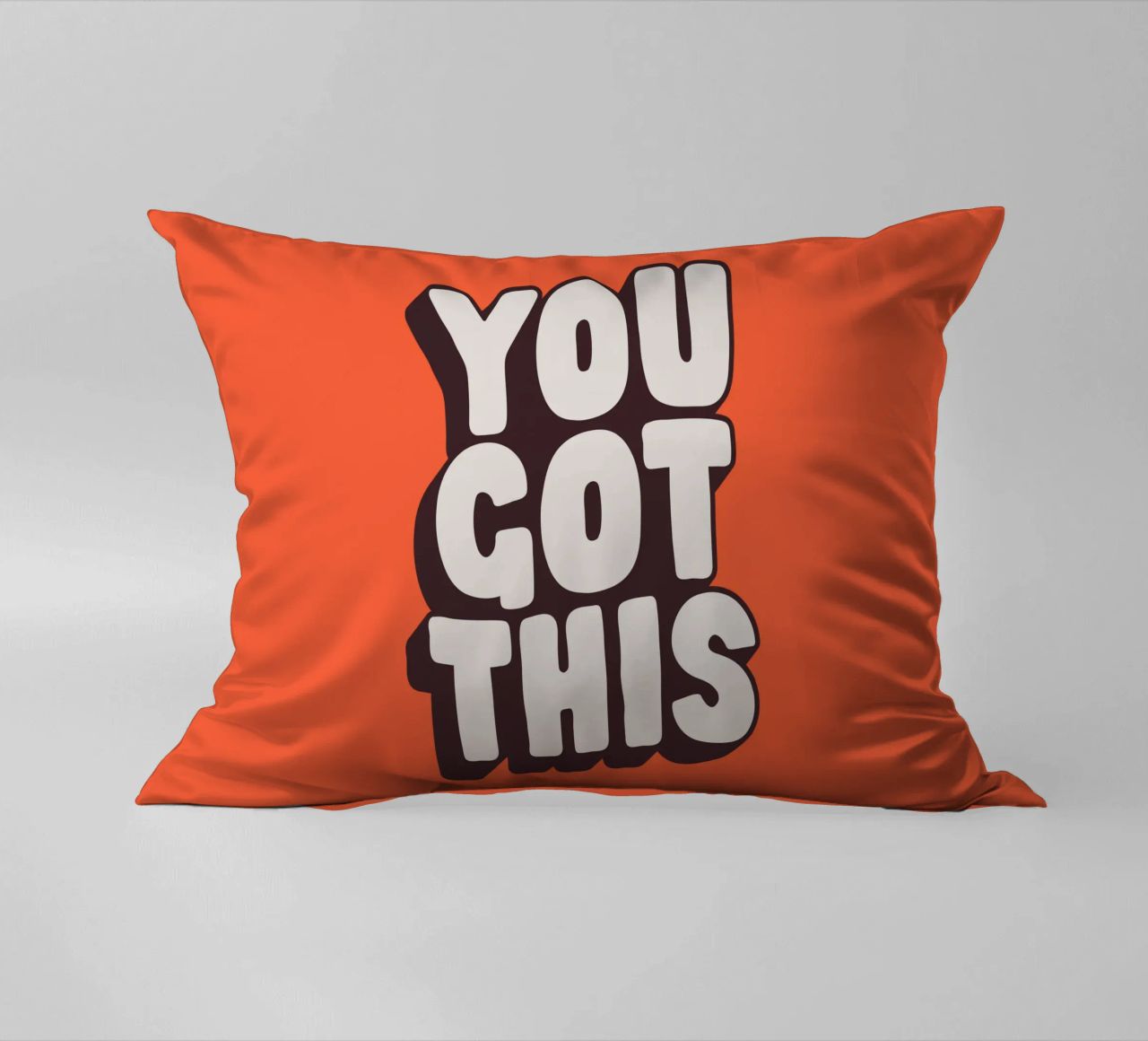 Impression Typographique Motivationnelle Noir Blanc Rouge coussin de THE MOTIVATED TYPE