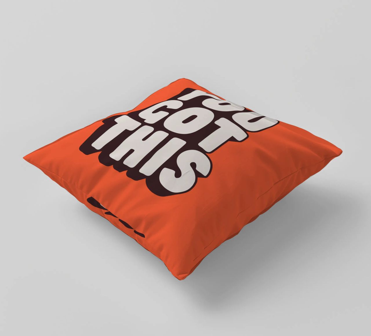 Impression Typographique Motivationnelle Noir Blanc Rouge coussin de THE MOTIVATED TYPE