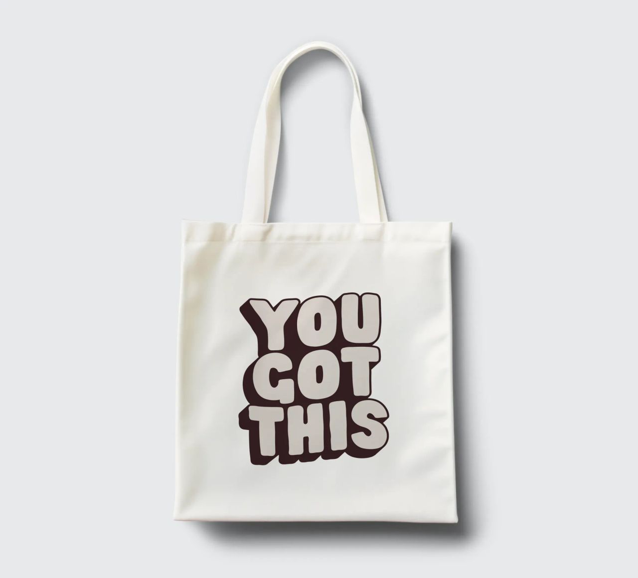 Impression Typographique Motivationnelle Noir Blanc Rouge tote bag de THE MOTIVATED TYPE