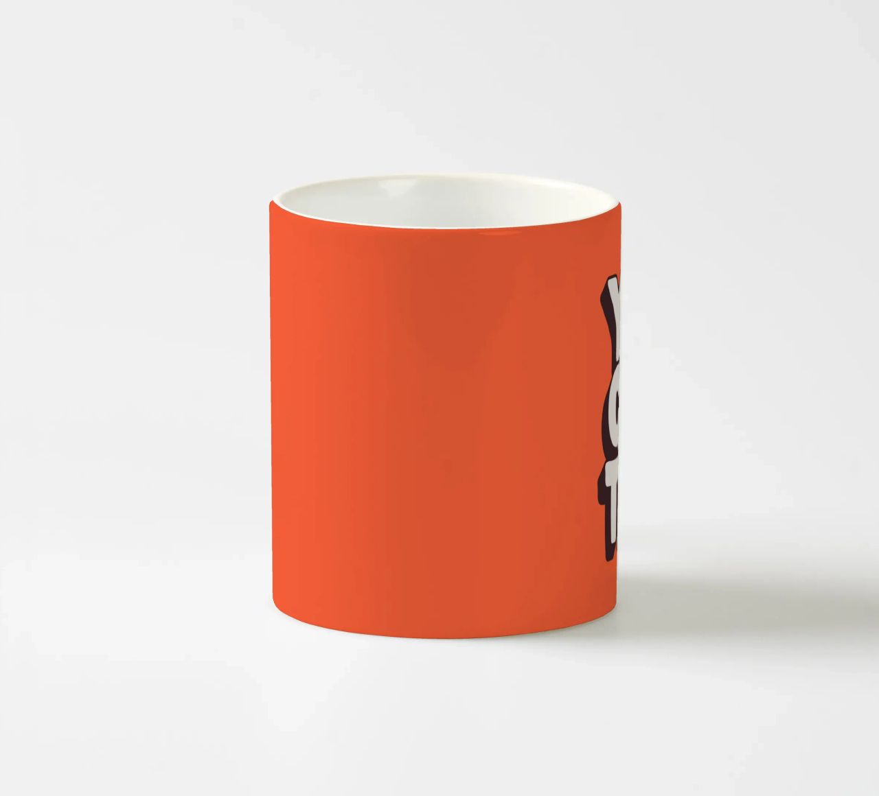 Impression Typographique Motivationnelle Noir Blanc Rouge mug en céramique de THE MOTIVATED TYPE