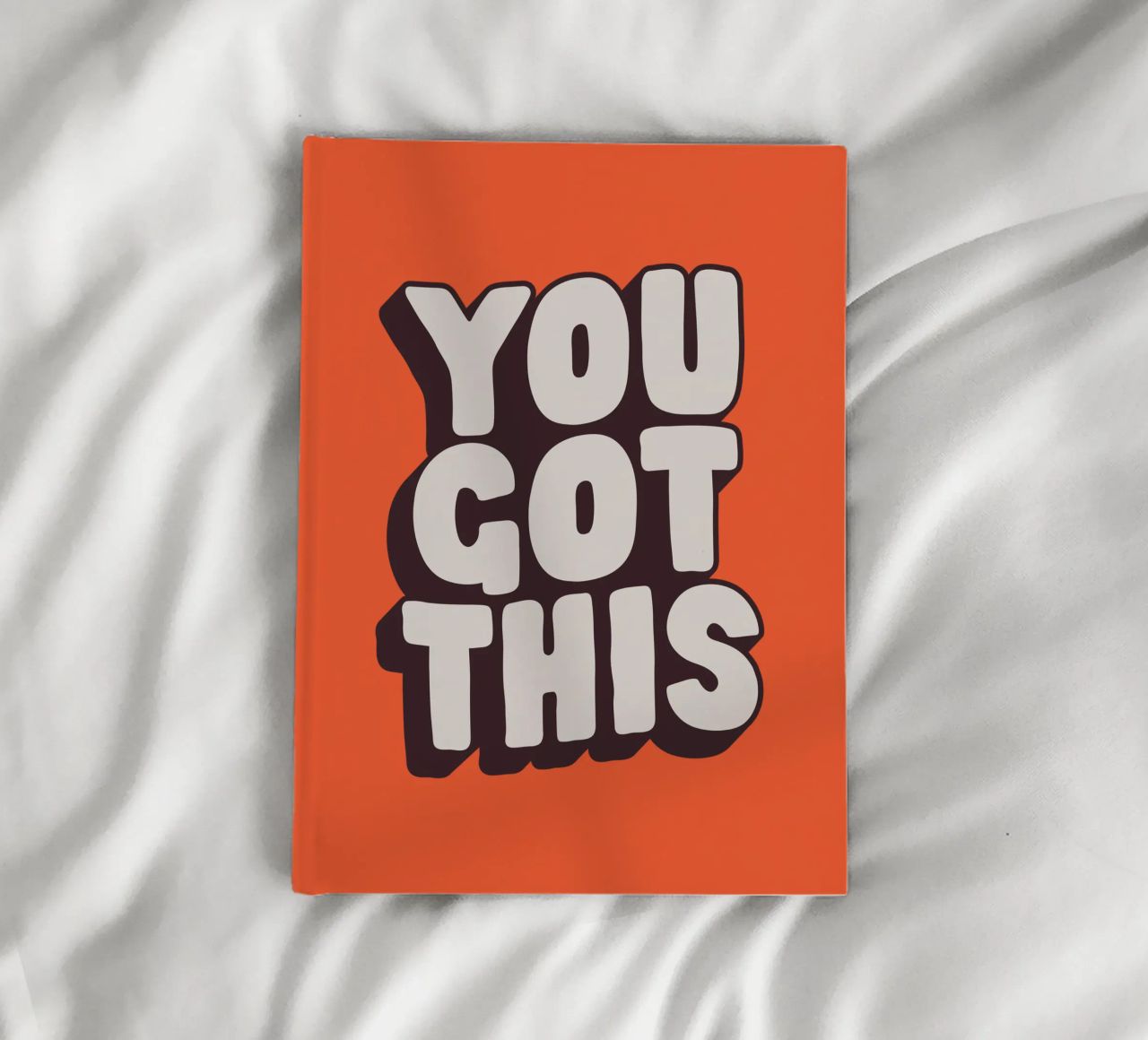 Impression Typographique Motivationnelle Noir Blanc Rouge carnet de notes de THE MOTIVATED TYPE
