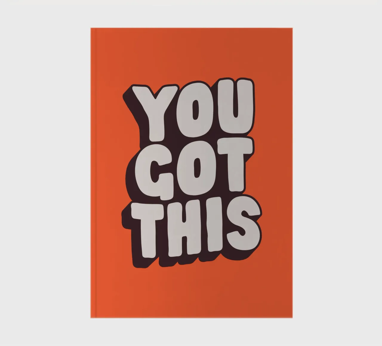 You Got This Stampa tipografica motivazionale nero bianco rosso diario da THE MOTIVATED TYPE