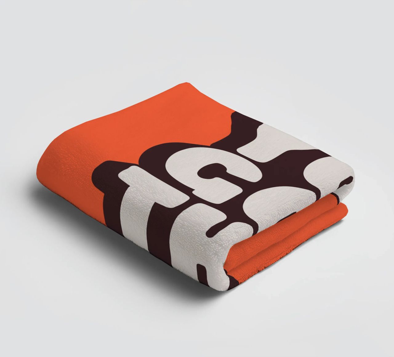 Impression Typographique Motivationnelle Noir Blanc Rouge serviette de bain de THE MOTIVATED TYPE