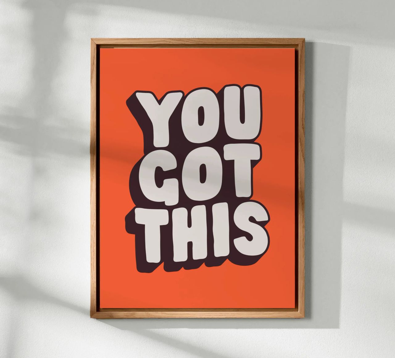 Impression Typographique Motivationnelle Noir Blanc Rouge alu dibond de THE MOTIVATED TYPE